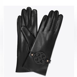 Tory Burch MILLER LEATHER GLOVES black 7